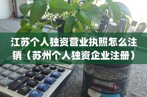 江苏个人独资营业执照怎么注销（苏州个人独资企业注册）