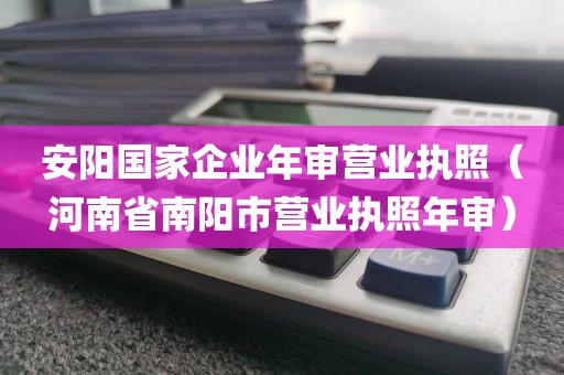 安阳国家企业年审营业执照（河南省南阳市营业执照年审）
