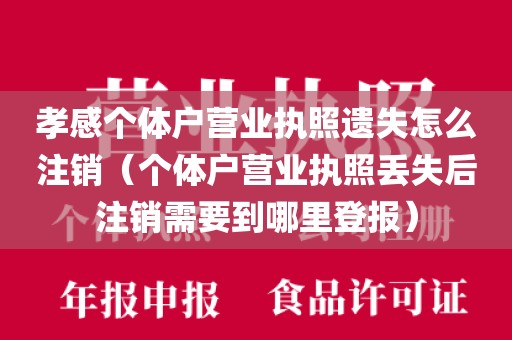 孝感个体户营业执照遗失怎么注销(个体户营业执照丢失后注销需要到哪里登报)