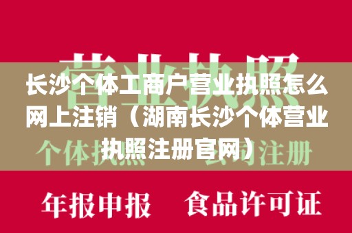 长沙个体工商户营业执照怎么网上注销（湖南长沙个体营业执照注册官网）