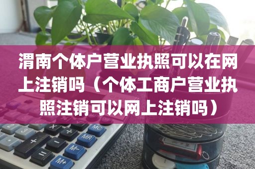 渭南个体户营业执照可以在网上注销吗(个体工商户营业执照注销可以网上注销吗)