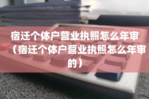 宿迁个体户营业执照怎么年审(宿迁个体户营业执照怎么年审的)