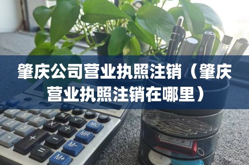 肇庆公司营业执照注销(肇庆营业执照注销在哪里)