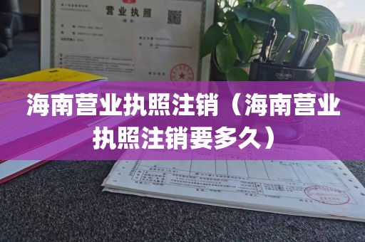 海南营业执照注销（海南营业执照注销要多久）