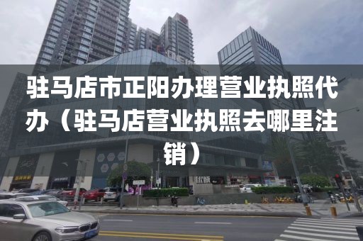 驻马店市正阳办理营业执照代办(驻马店营业执照去哪里注销)