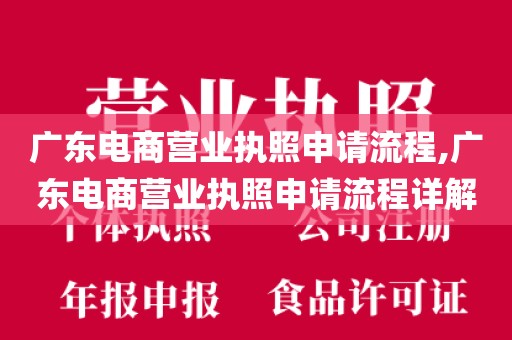 广东电商营业执照申请流程,广东电商营业执照申请流程详解
