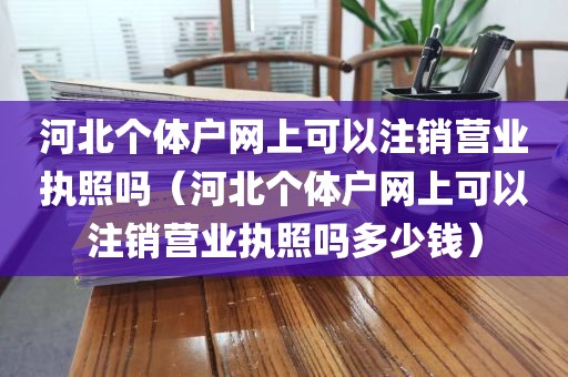 河北个体户网上可以注销营业执照吗（河北个体户网上可以注销营业执照吗多少钱）