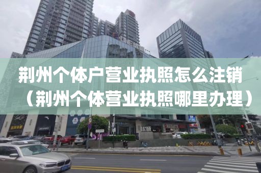 荆州个体户营业执照怎么注销（荆州个体营业执照哪里办理）