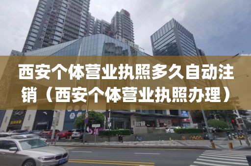 西安个体营业执照多久自动注销（西安个体营业执照办理）