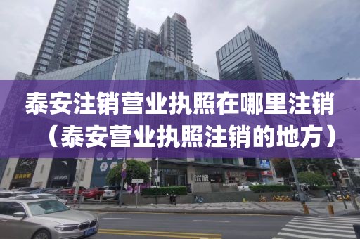 泰安注销营业执照在哪里注销（泰安营业执照注销的地方）