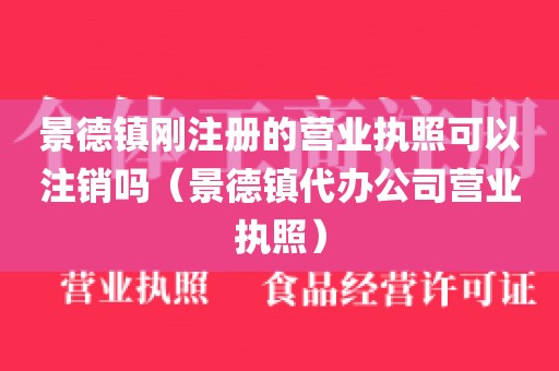 景德镇刚注册的营业执照可以注销吗(景德镇代办公司营业执照)