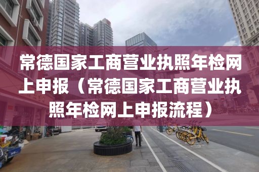 常德国家工商营业执照年检网上申报（常德国家工商营业执照年检网上申报流程）