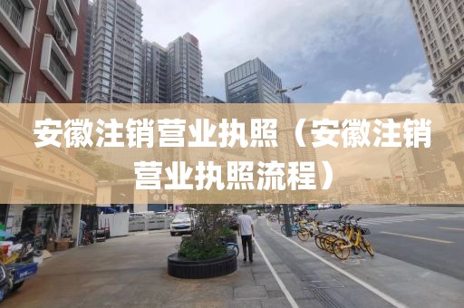 安徽注销营业执照（安徽注销营业执照流程）