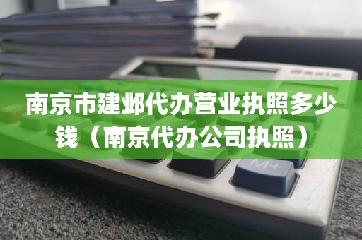 南京市建邺代办营业执照多少钱（南京代办公司执照）