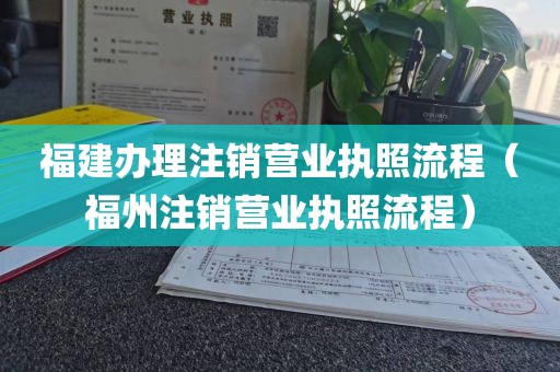 福建办理注销营业执照流程（福州注销营业执照流程）