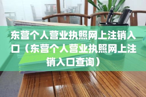 东营个人营业执照网上注销入口(东营个人营业执照网上注销入口查询)