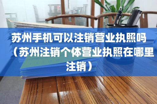 苏州手机可以注销营业执照吗（苏州注销个体营业执照在哪里注销）