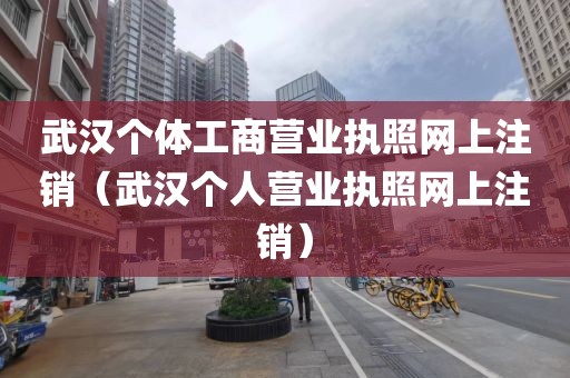 武汉个体工商营业执照网上注销（武汉个人营业执照网上注销）