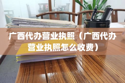 广西代办营业执照（广西代办营业执照怎么收费）
