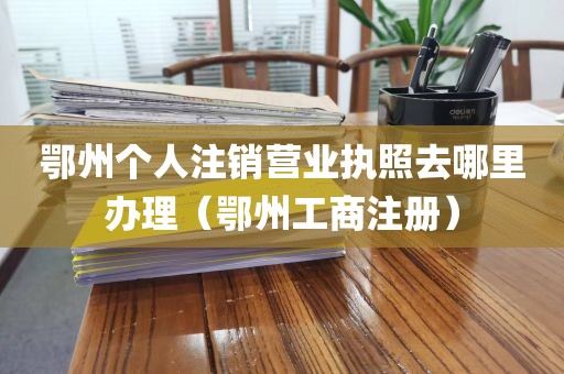 鄂州个人注销营业执照去哪里办理（鄂州工商注册）