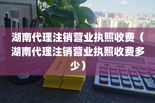 湖南代理注销营业执照收费（湖南代理注销营业执照收费多少）