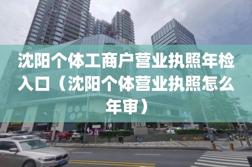 沈阳个体工商户营业执照年检入口(沈阳个体营业执照怎么年审)