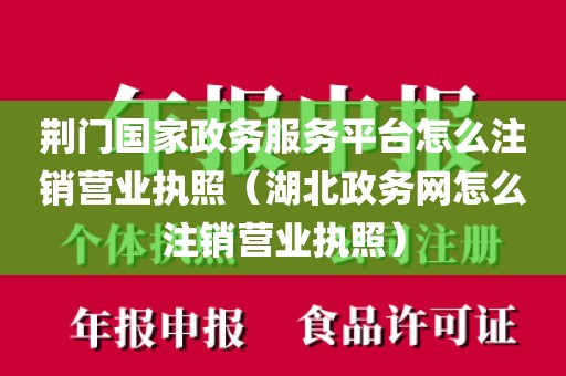 荆门国家政务服务平台怎么注销营业执照（湖北政务网怎么注销营业执照）